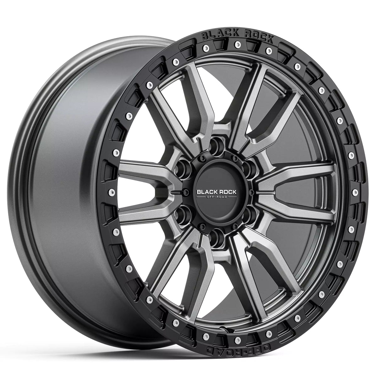 Black Rock Rambler Gunmetal Grey With Black Ring Wheels