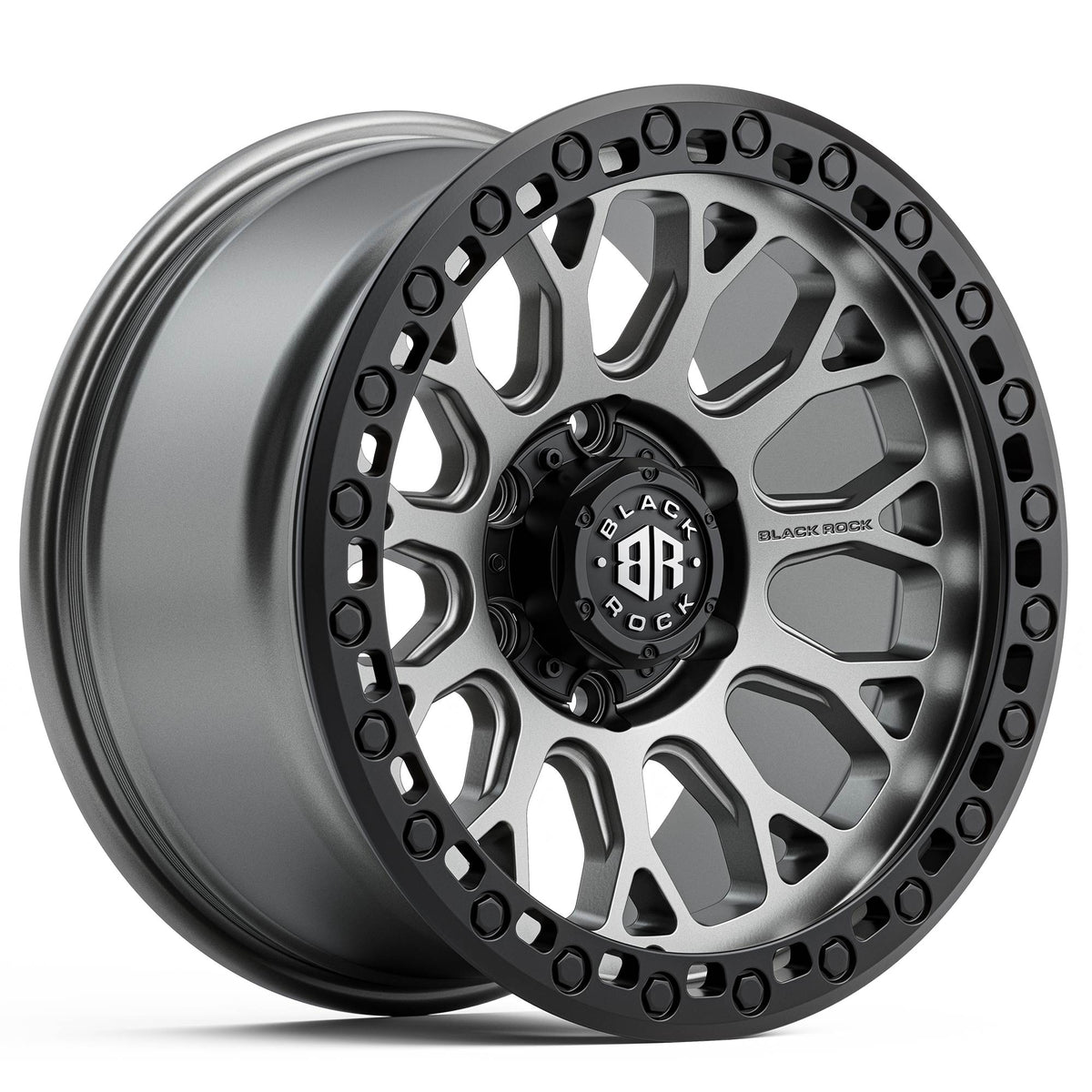 Black Rock Spider Gunmetal Grey With Black Ring