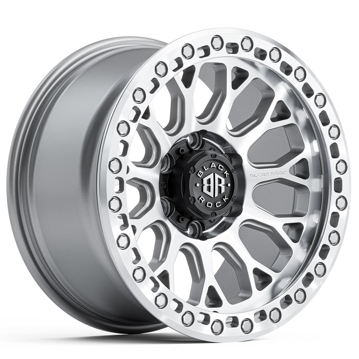 Black Rock Spider Silver Machined