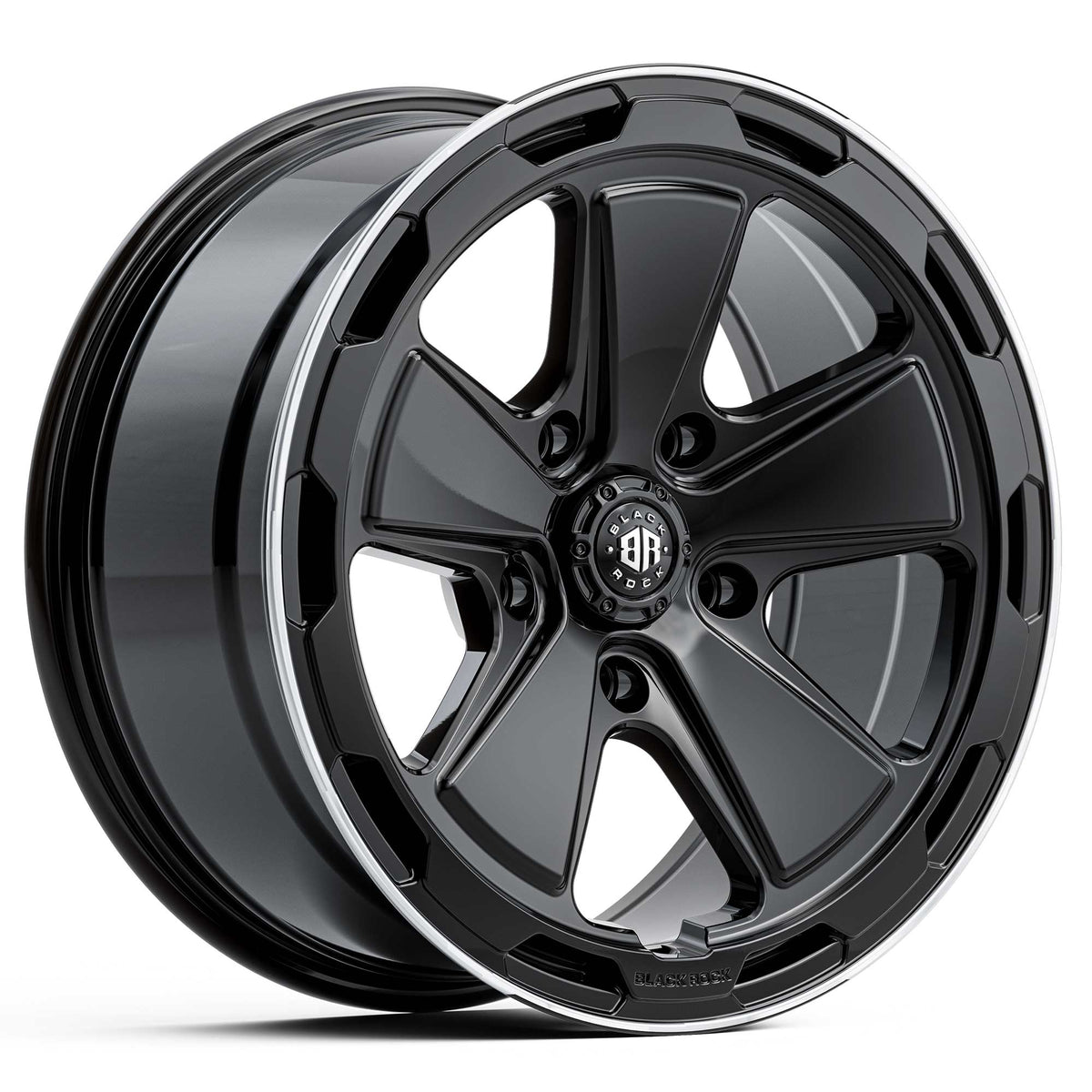Black Rock Summit Gloss Black Machined Lip