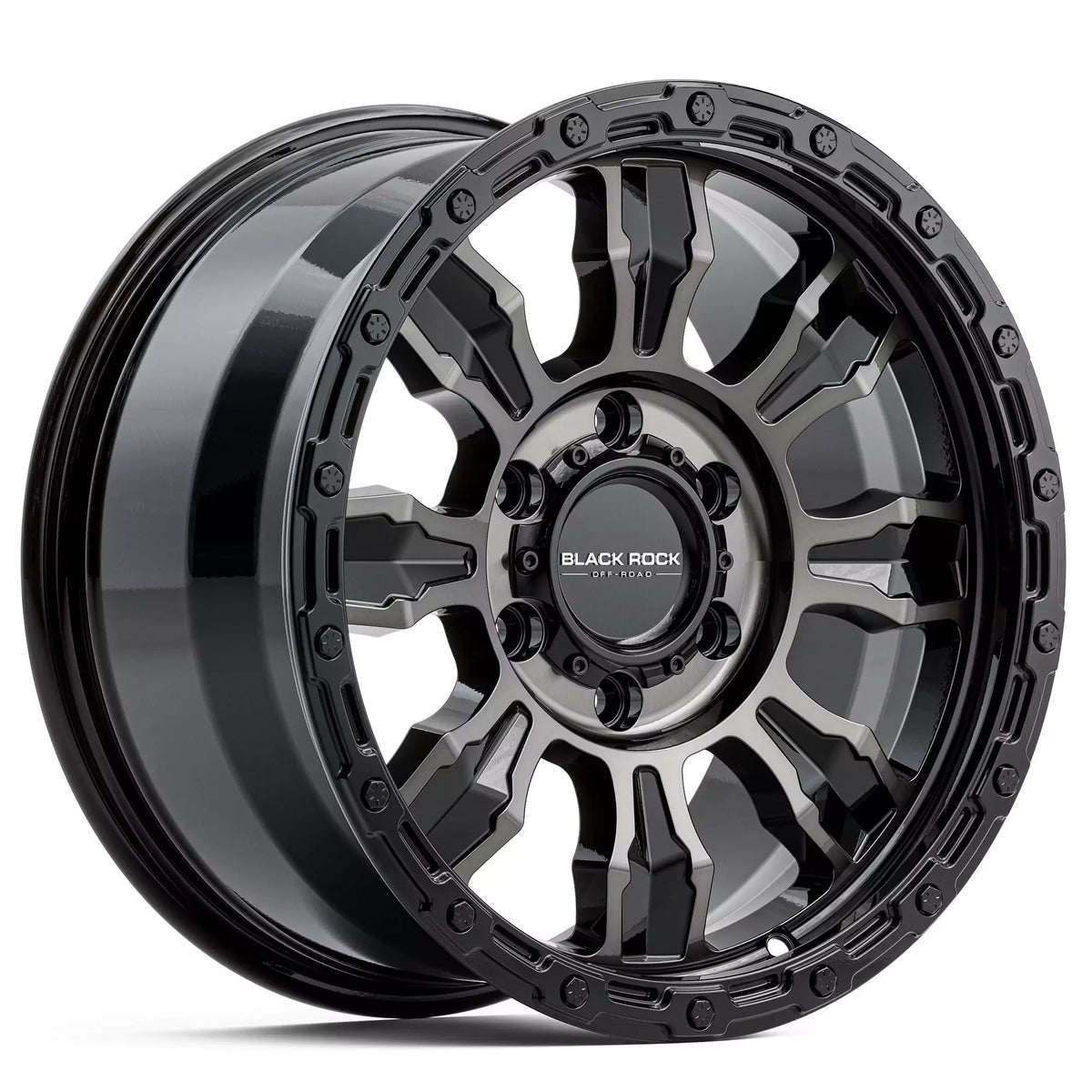 Black Rock Venture Gloss Black Dark Tint Wheels