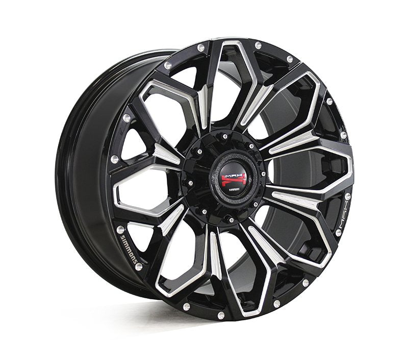 Simmons MAX X11 Gloss Black Milling Wheels