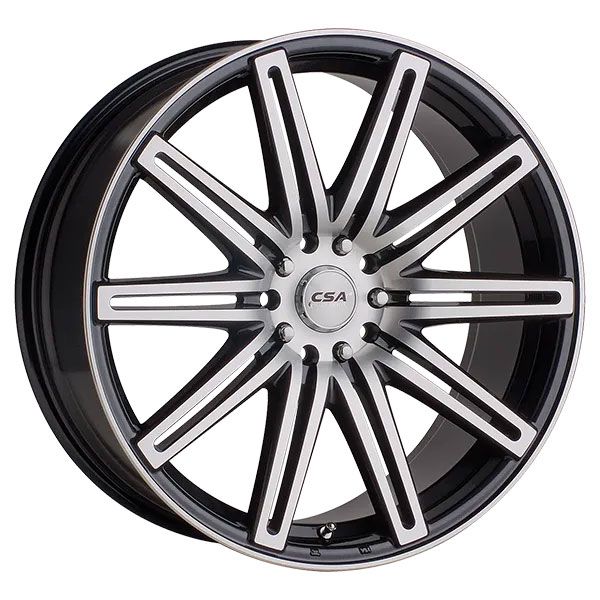 CSA Nitrous Gunmetal Black Machined Face wheel