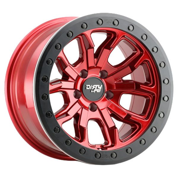 Dirty Life DT1 Crimson Candy Red wheel