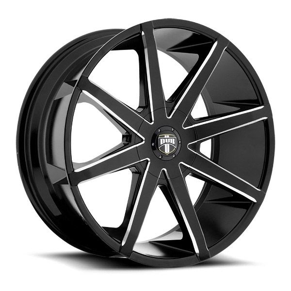 DUB Push S109 Gloss Black Milled wheel