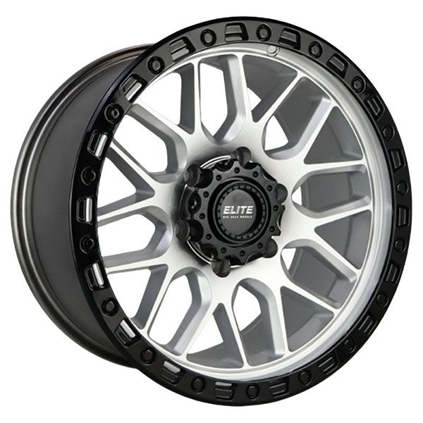 Elite Chaotic Machined Black Lip wheel