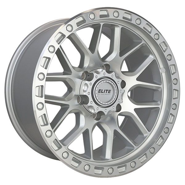 Elite Chaotic Silver Machined wheel