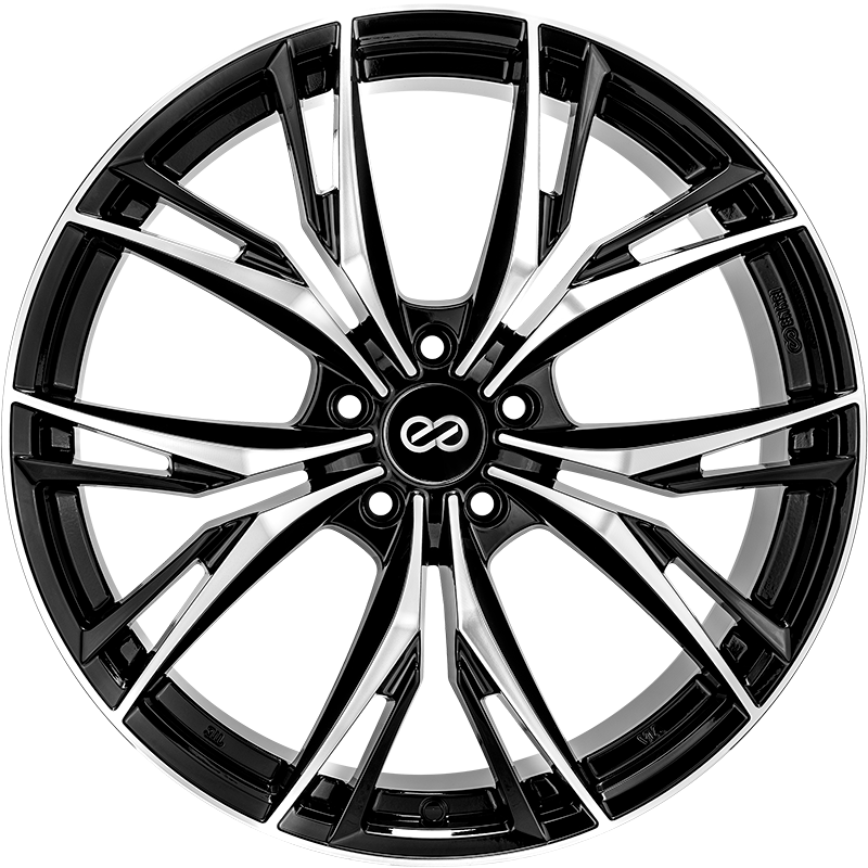 Enkei SP77 Gloss Black with Face Polish wheel