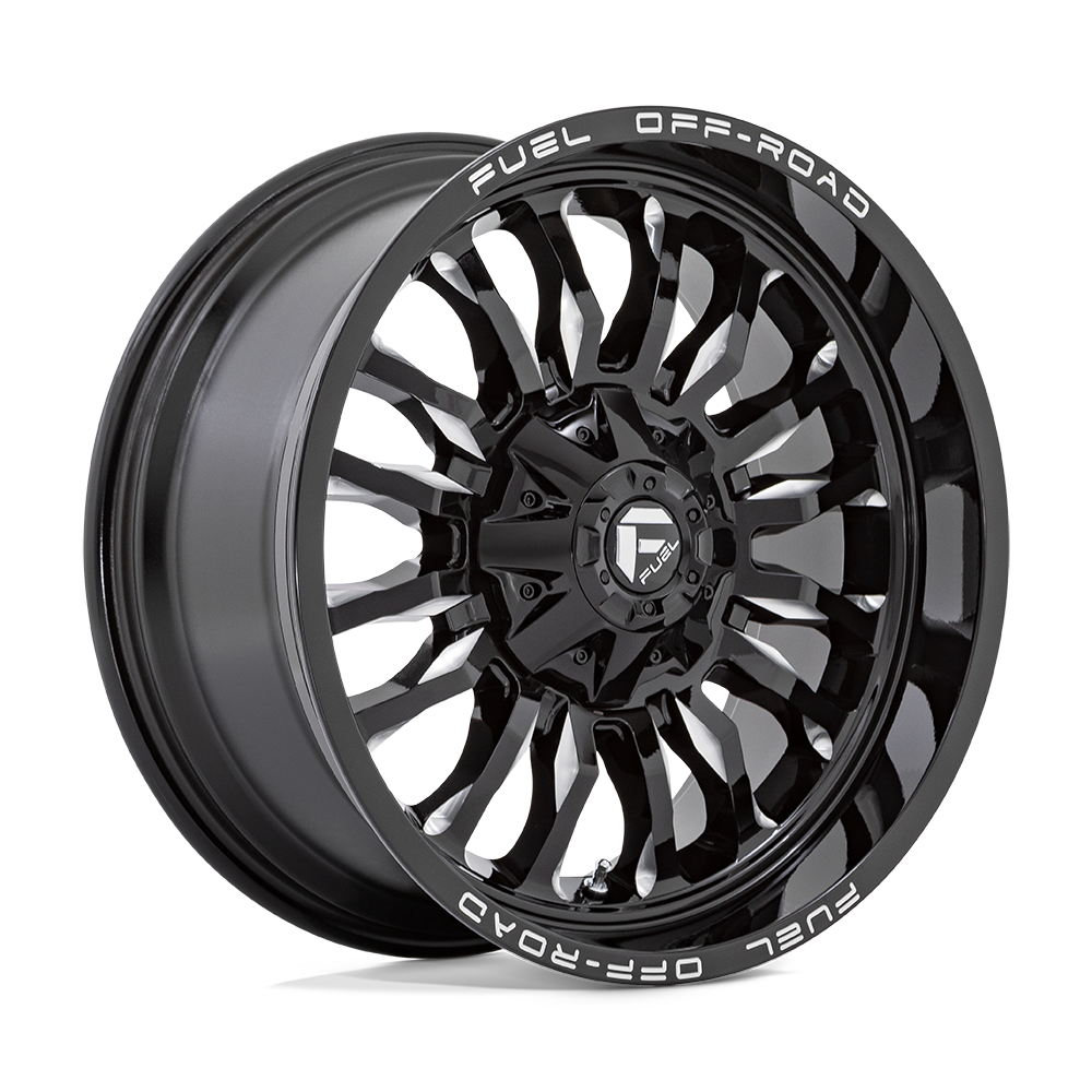 Fuel ARC GLOSS BLACK MILLED wheel