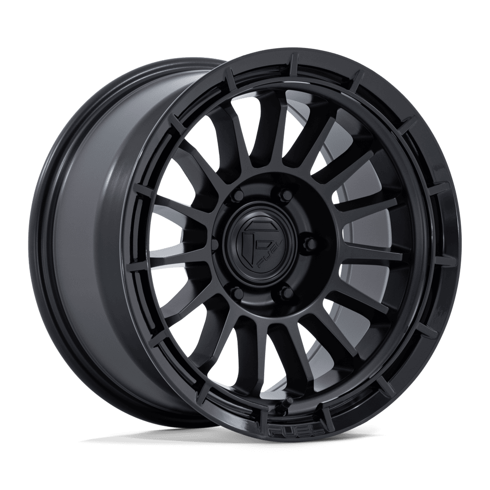 Fuel ASCEND MATTE BLACK W/ GLOSS BLACK LIP wheel