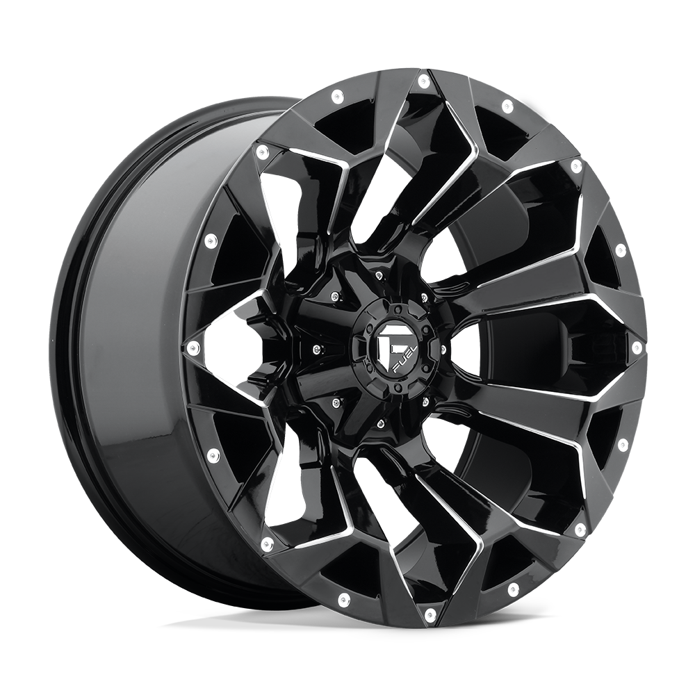 Fuel ASSAULT GLOSS BLACK MILLED wheel