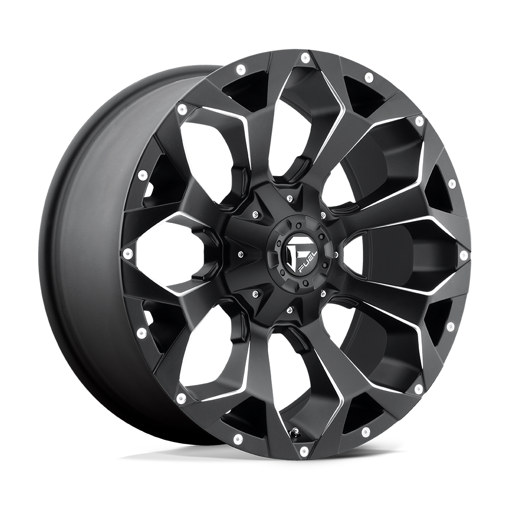 Fuel ASSAULT MATTE BLACK MILLED wheel