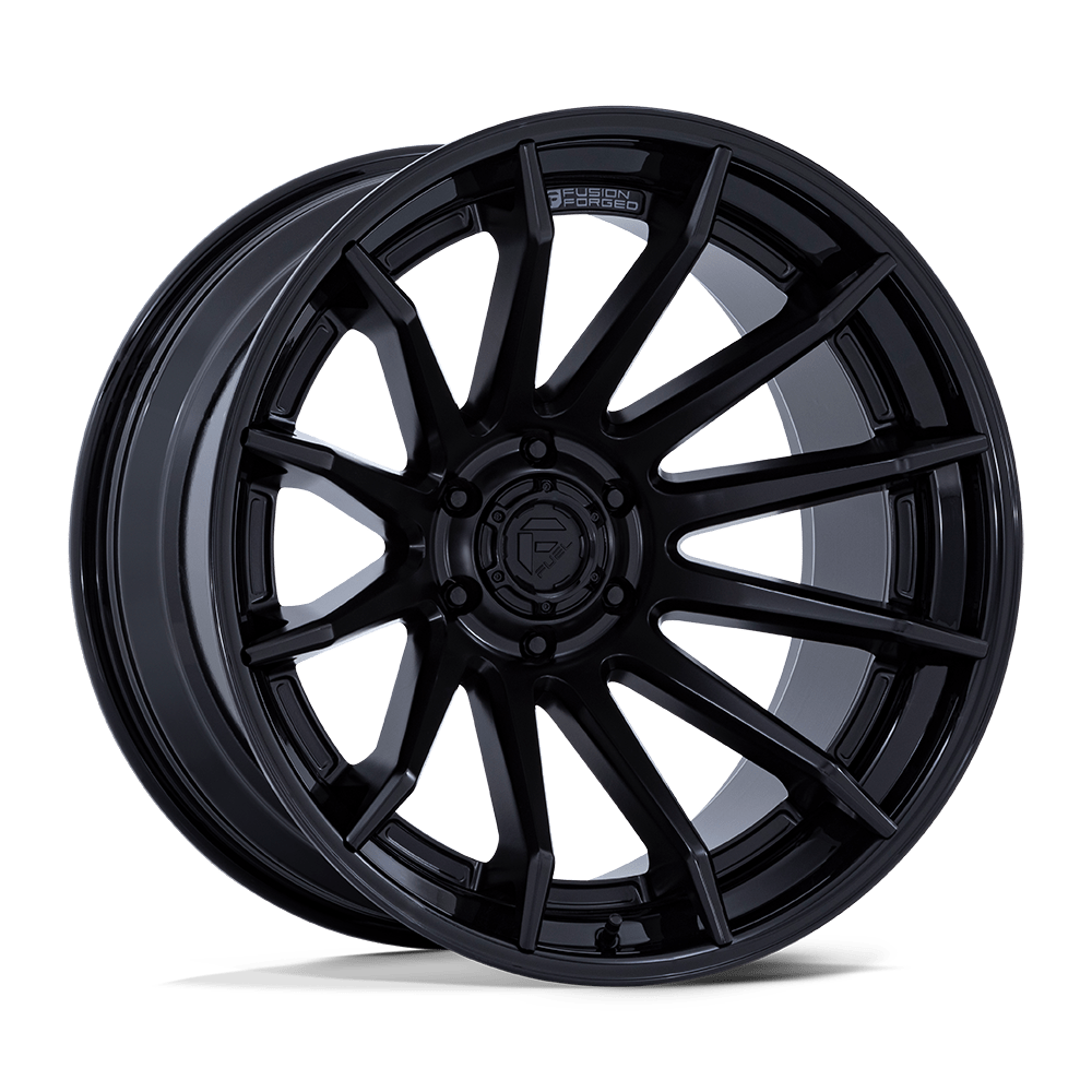 Fuel BURN MATTE BLACK W/ GLOSS BLACK LIP wheel