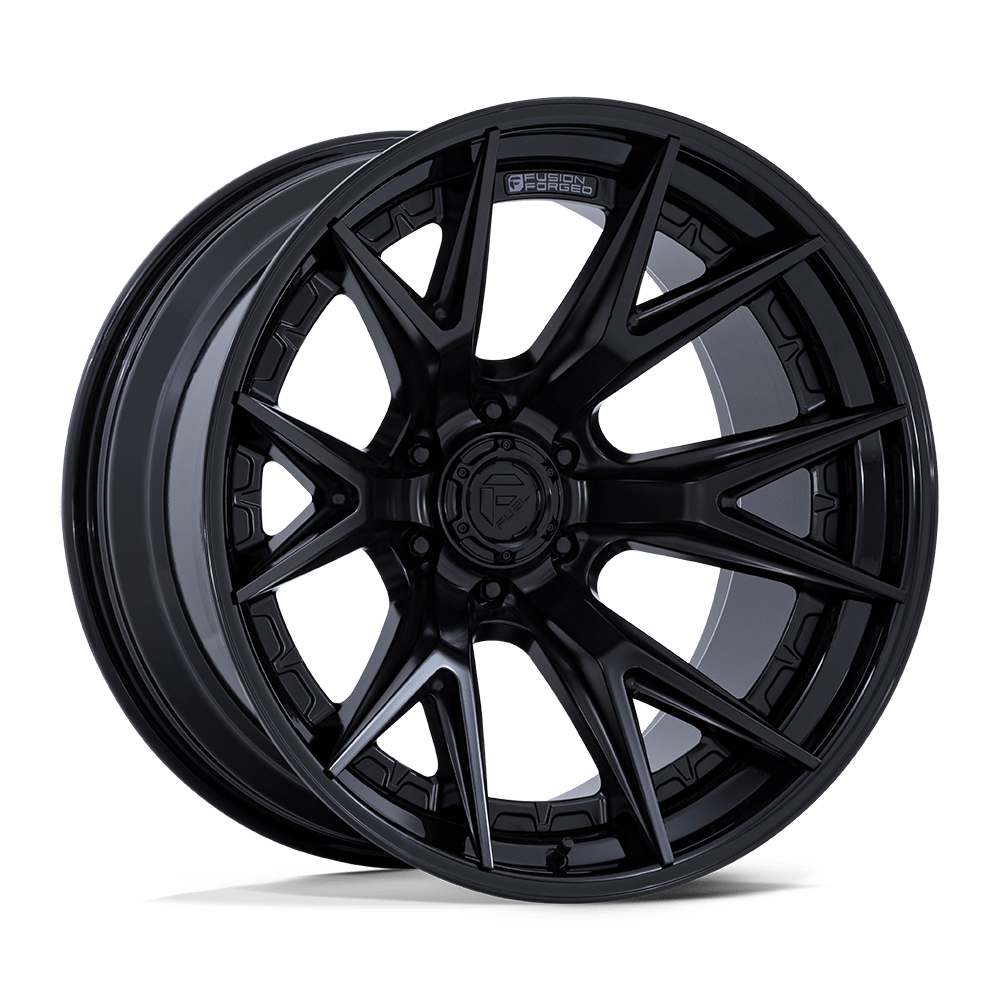 Fuel CATALYST MATTE BLACK W/ GLOSS BLACK LIP wheel