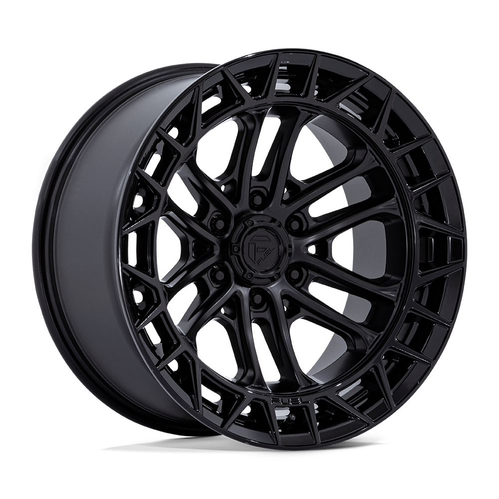 Fuel CELSIUS MATTE BLACK W/ G-BLK LIP wheel