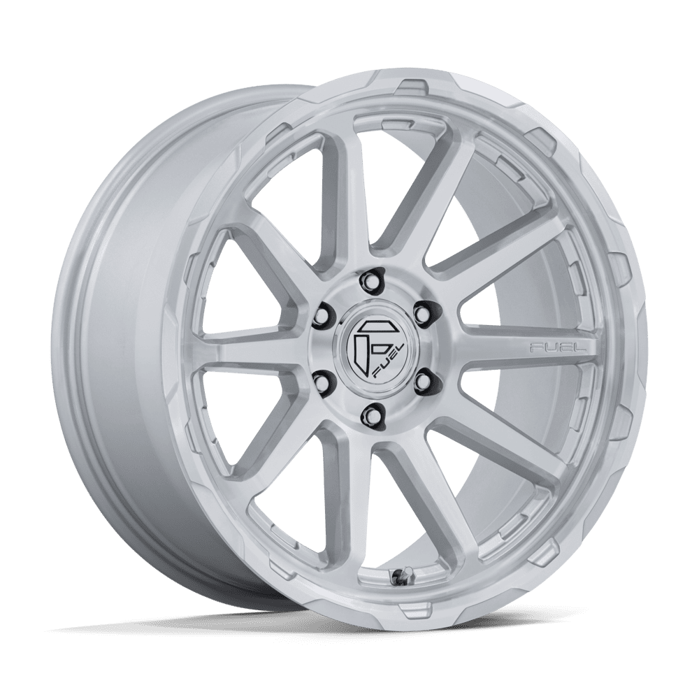 Fuel CIRCUIT GLOSS SILVER W/ MACHINED FACE wheel