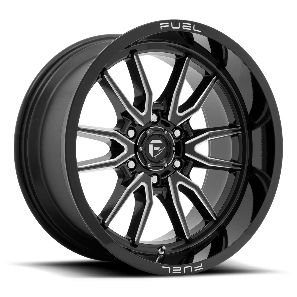 Fuel CLASH GLOSS BLACK MILLED wheel