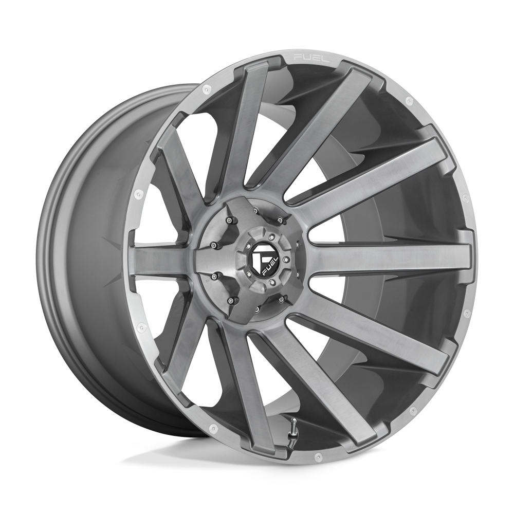 Fuel CONTRA PLATINUM BRUSHED GUN METAL TINTED CLEAR wheel