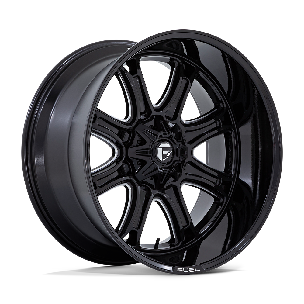 Fuel DARKSTAR GLOSS BLACK MILLED wheel