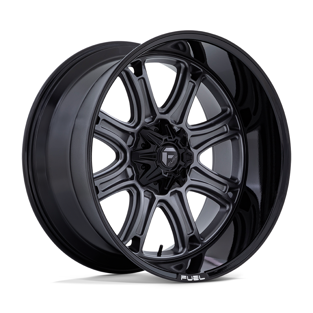 Fuel DARKSTAR MATTE GUNMETAL W/ BLACK LIP wheel