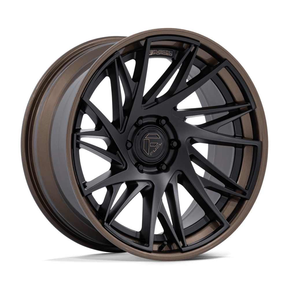 Fuel DYNAMO MATTE BLACK W/ G-BRONZE LIP wheel