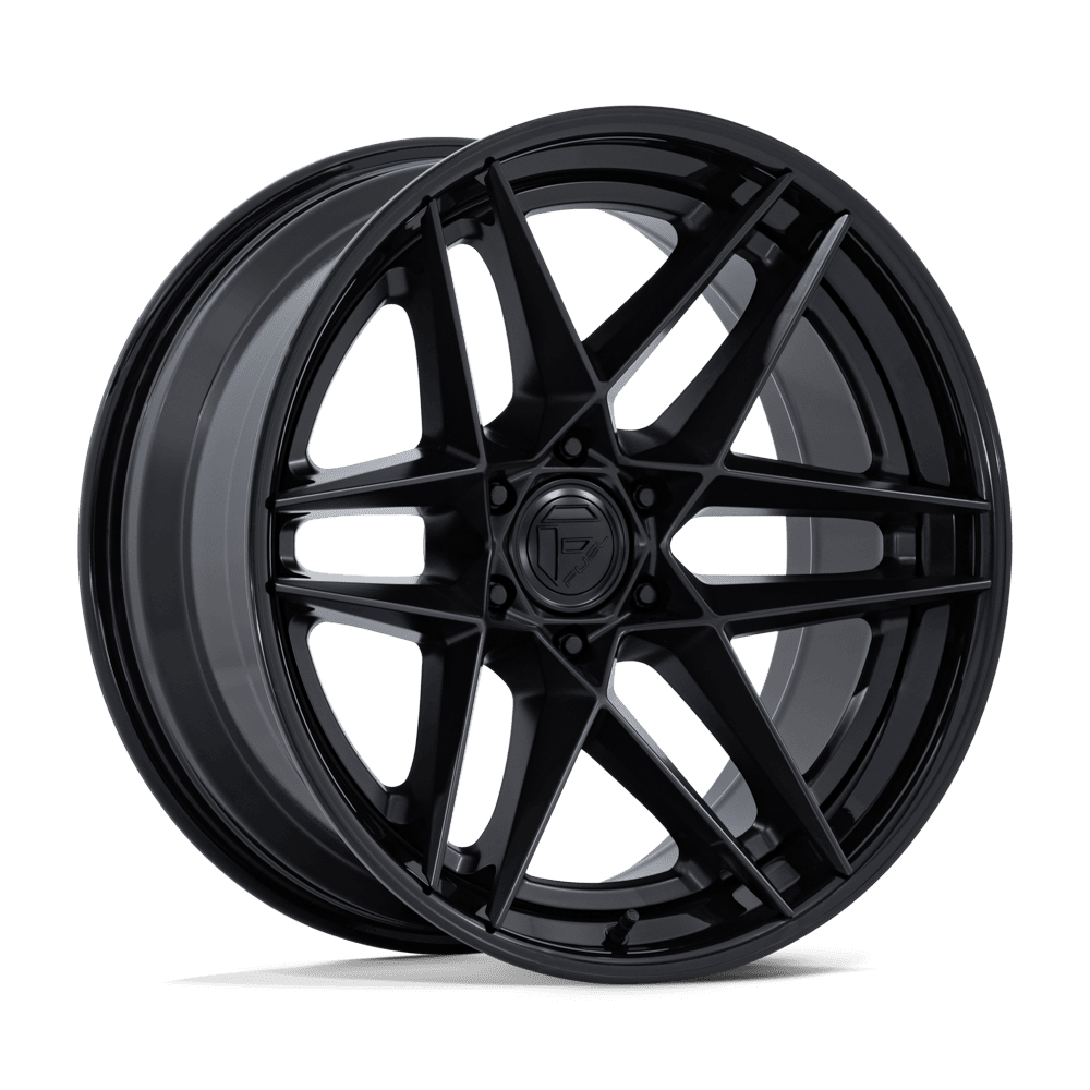 Fuel FLIGHT MATTE BLACK W/ GLOSS BLACK LIP wheel