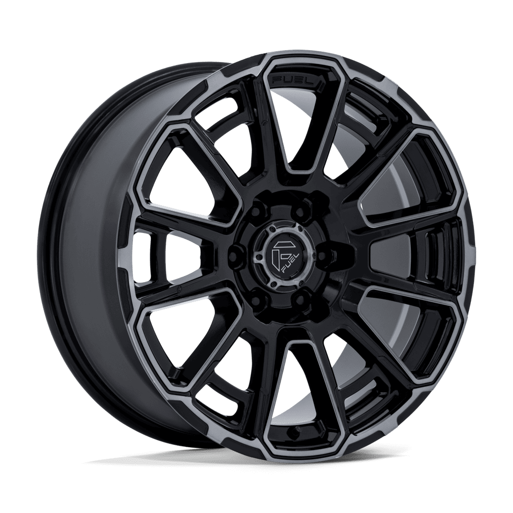 Fuel FOXHOUND GLOSS BLACK DARK TINTED CLEAR wheel