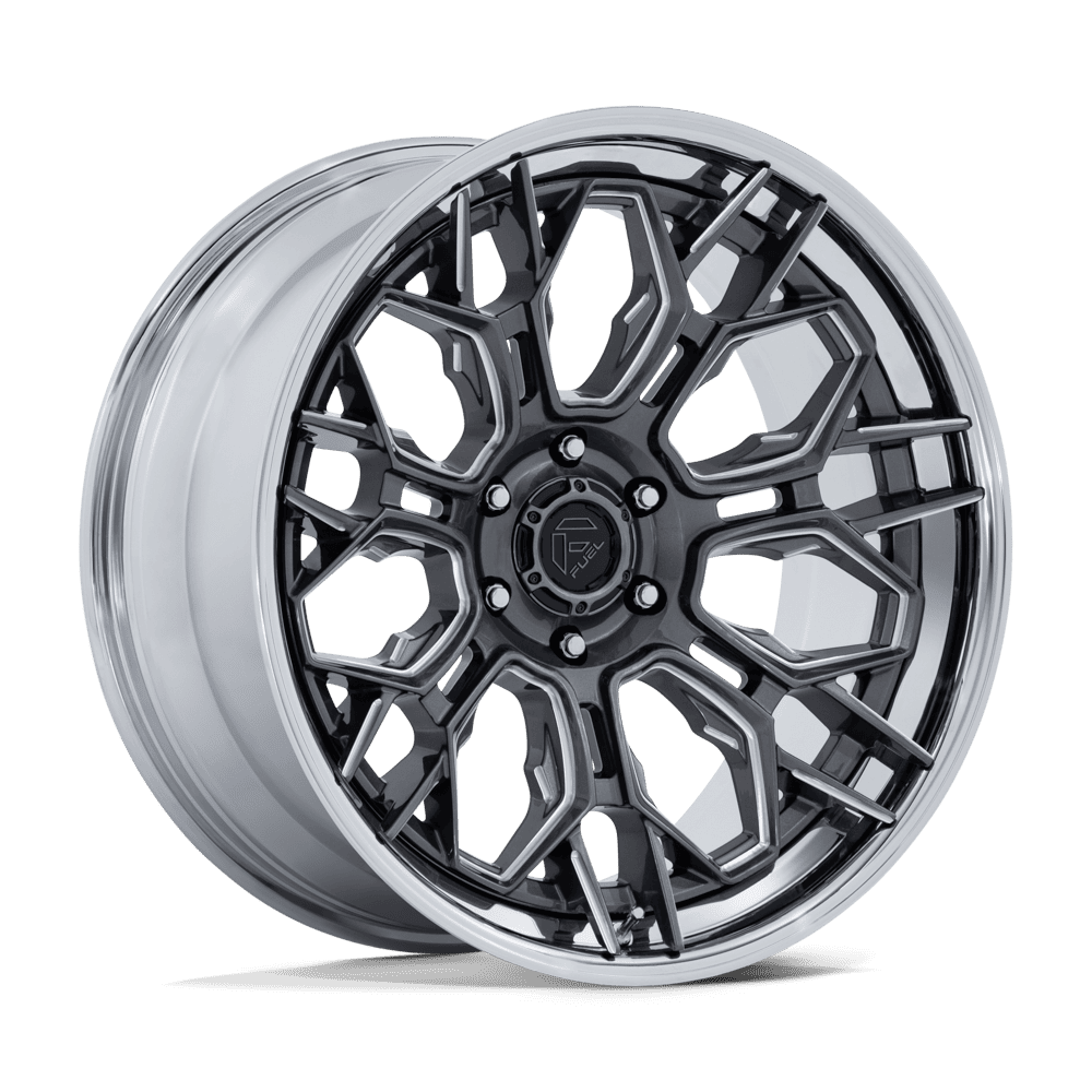 Fuel HIVE GLOSS GUNMETAL W/ CHROME LIP wheel