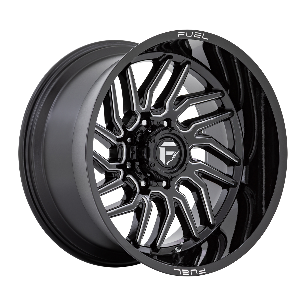 Fuel HURRICANE GLOSS BLACK MILLED wheel