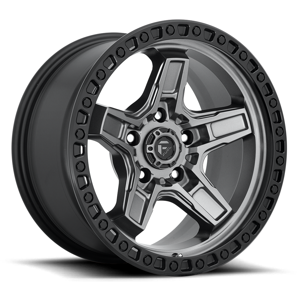 Fuel KICKER MATTE GUNMETAL BLACK BEAD RING wheel