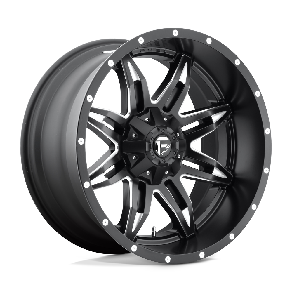 Fuel LETHAL MATTE BLACK MILLED wheel