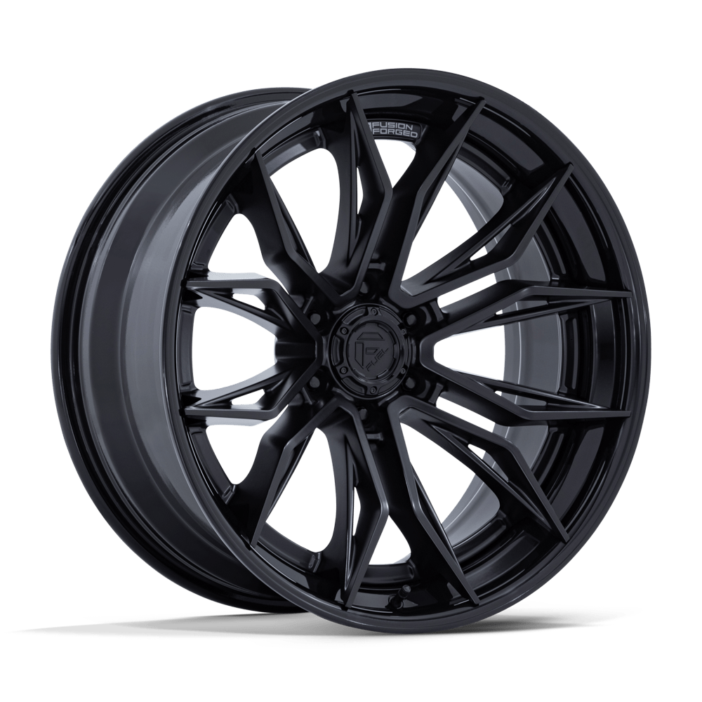 Fuel MUTINY MATTE BLACK W/ GLOSS BLACK LIP wheel