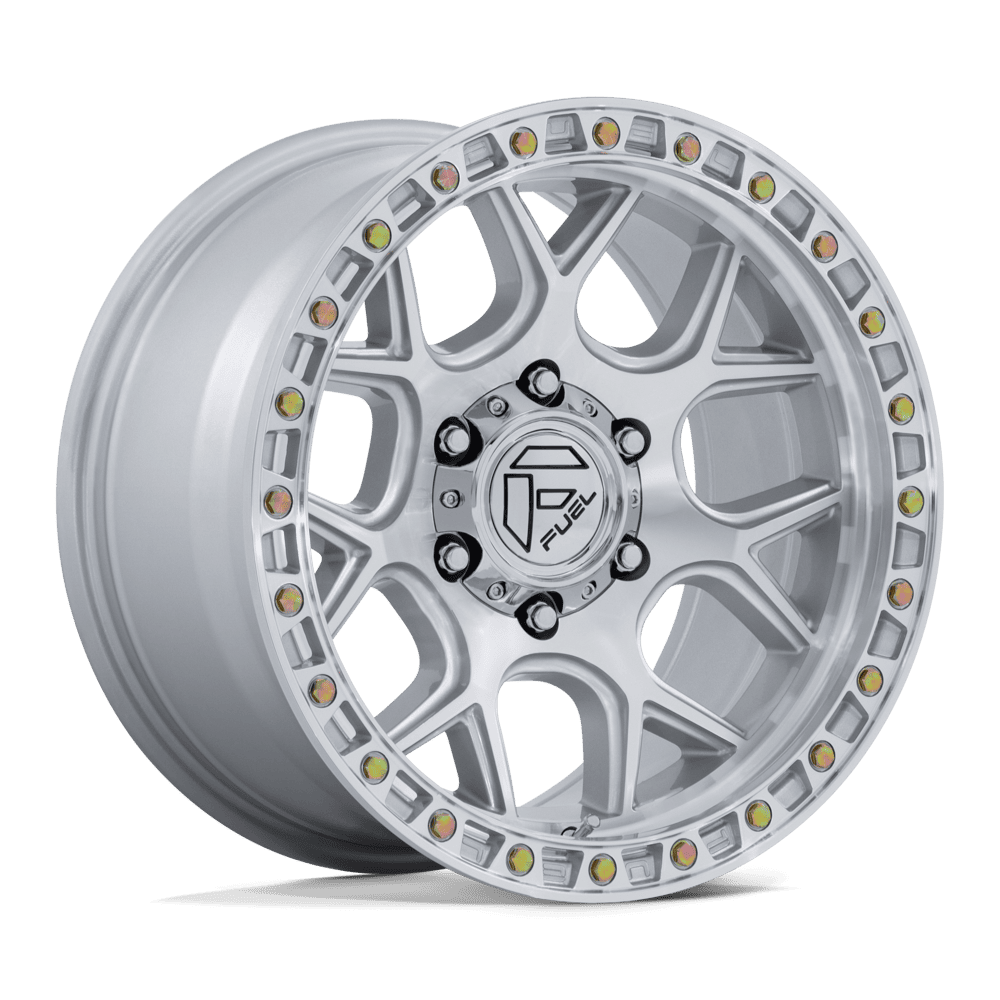 Fuel PUMA GLOSS SILVER W/ MACHINED FACE wheel