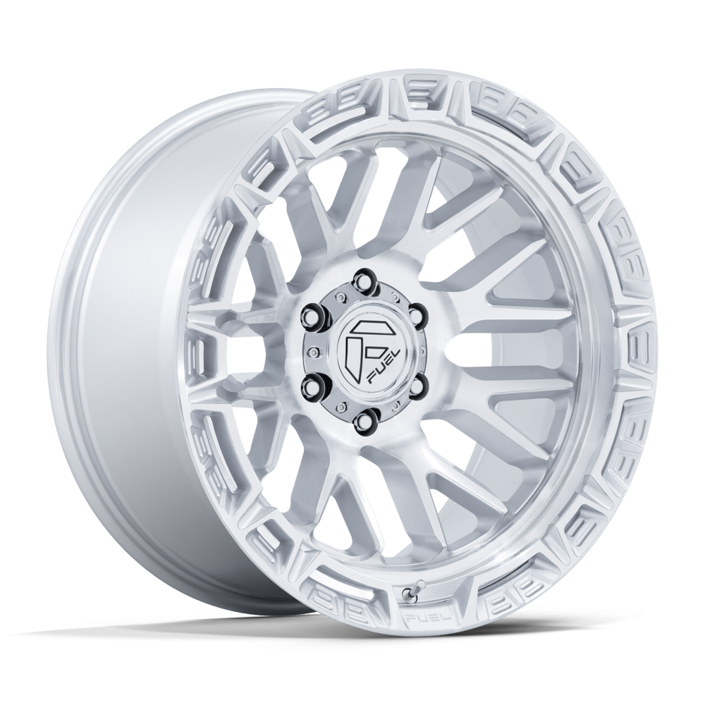 Fuel RAIL GLOSS SILVER W/ MACHINED FACE wheel