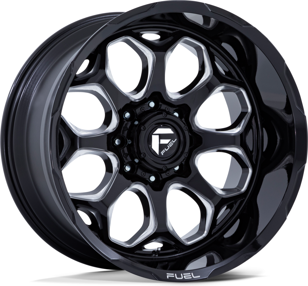 Fuel SCEPTER Gloss Black Milled wheel