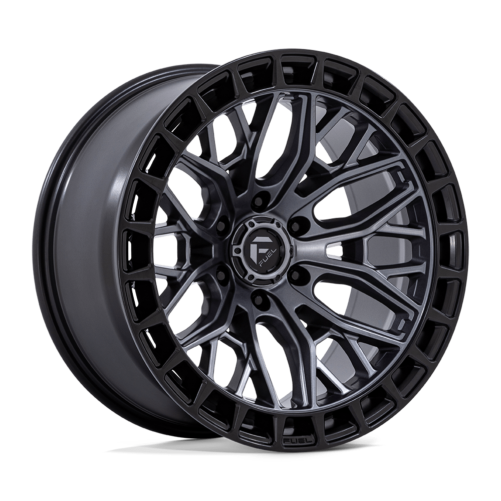 Fuel SIGMA MATTE GUNMETAL W/ M-BLK LIP wheel