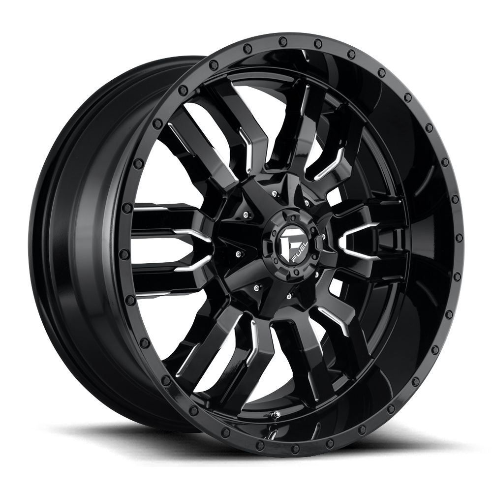 Fuel SLEDGE GLOSS BLACK MILLED wheel