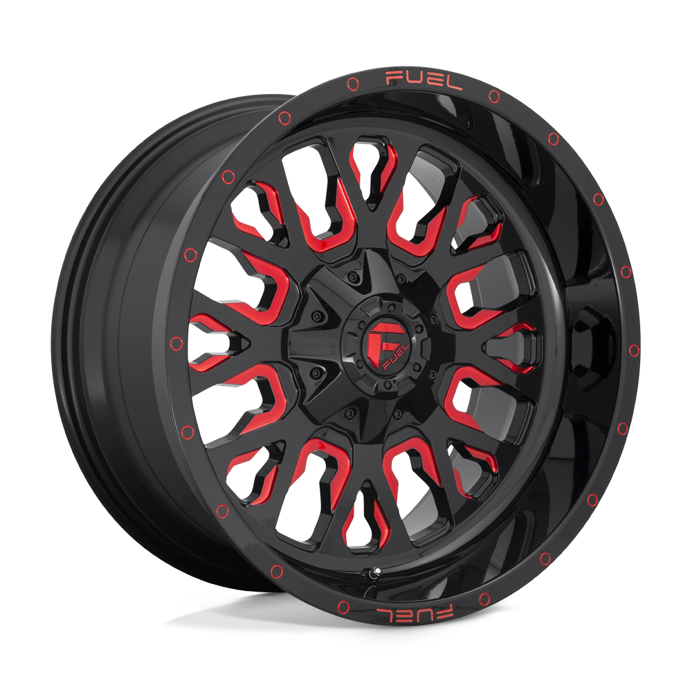 Fuel STROKE GLOSS BLACK RED TINTED CLEAR wheel