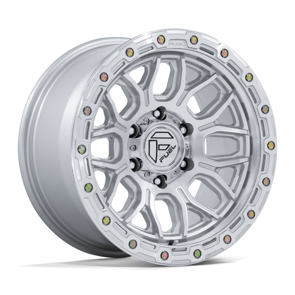 Fuel SURGE GLOSS SILVER W/ MACHINED FACE wheel