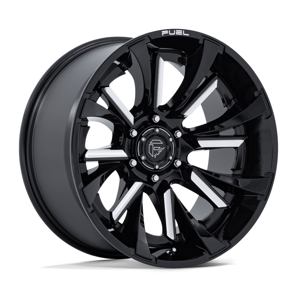 Fuel TANTRUM GLOSS BLACK MILLED wheel