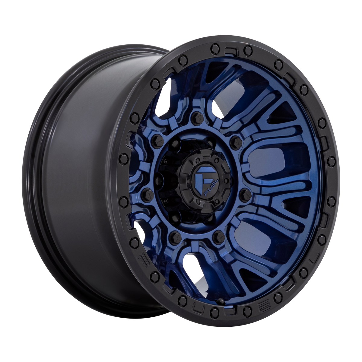 Fuel TRACTION DARK BLUE W/ BLACK RING wheel