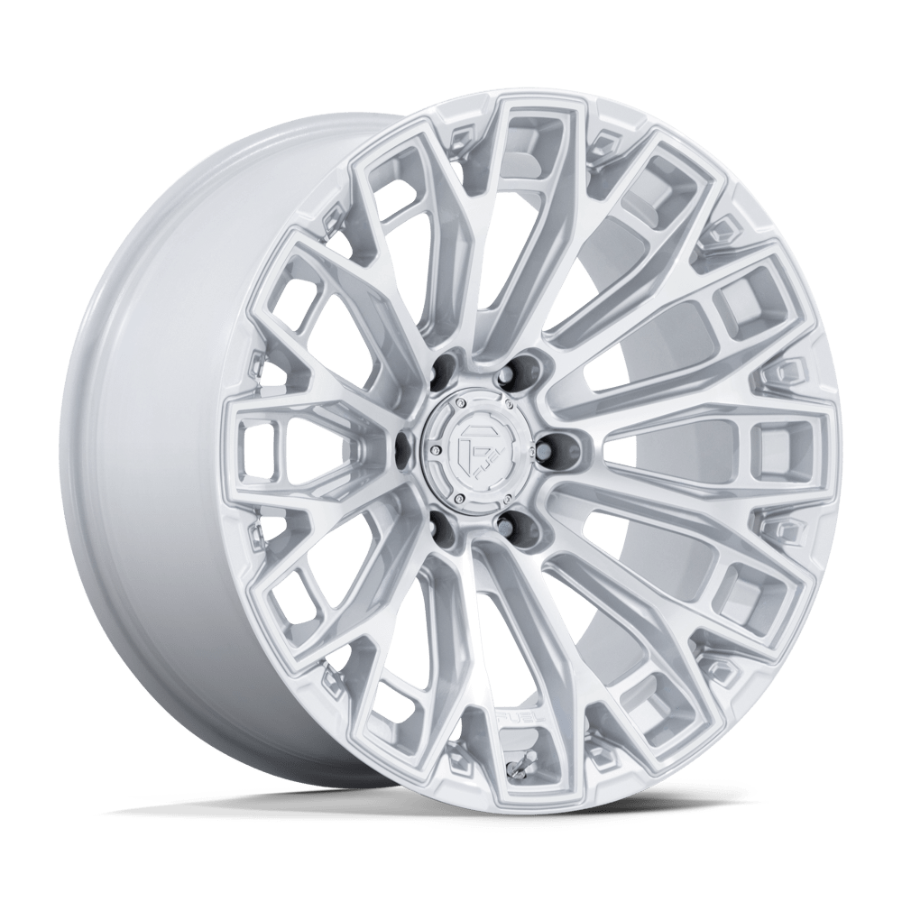 Fuel TRAX GLOSS SILVER W/ MACHINED FACE wheel