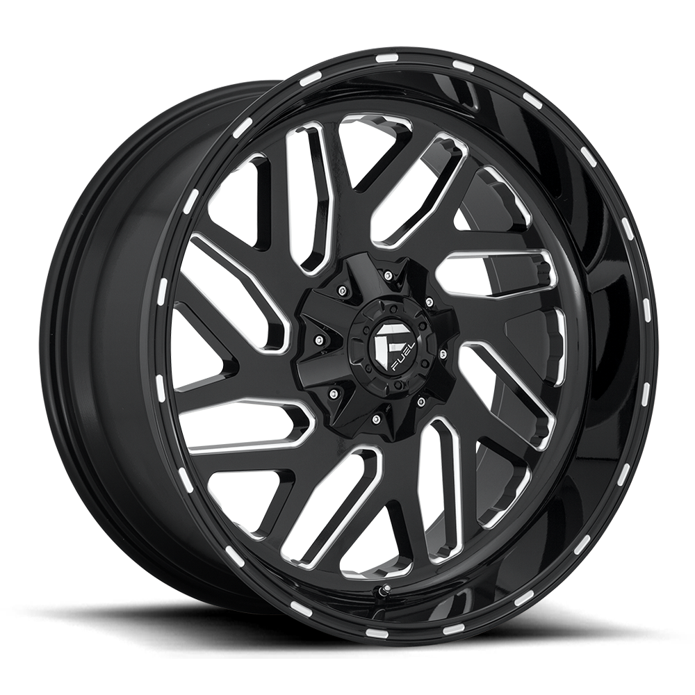 Fuel TRITON GLOSS BLACK MILLED wheel