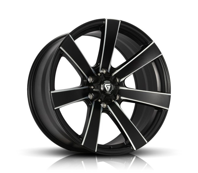 Grudge Offroad Assault Matt Black Milling Windows Wheels