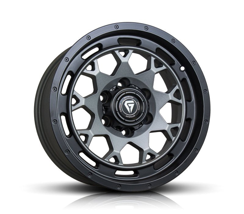 Grudge Offroad G08 Matt Grey with Satin Black Ring Wheels