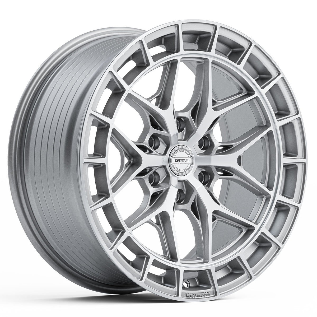 GT Form GFS10 Silver Machined Wheels