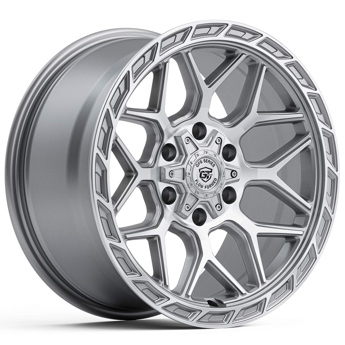 GT Form GFS4 Silver Machined Wheels