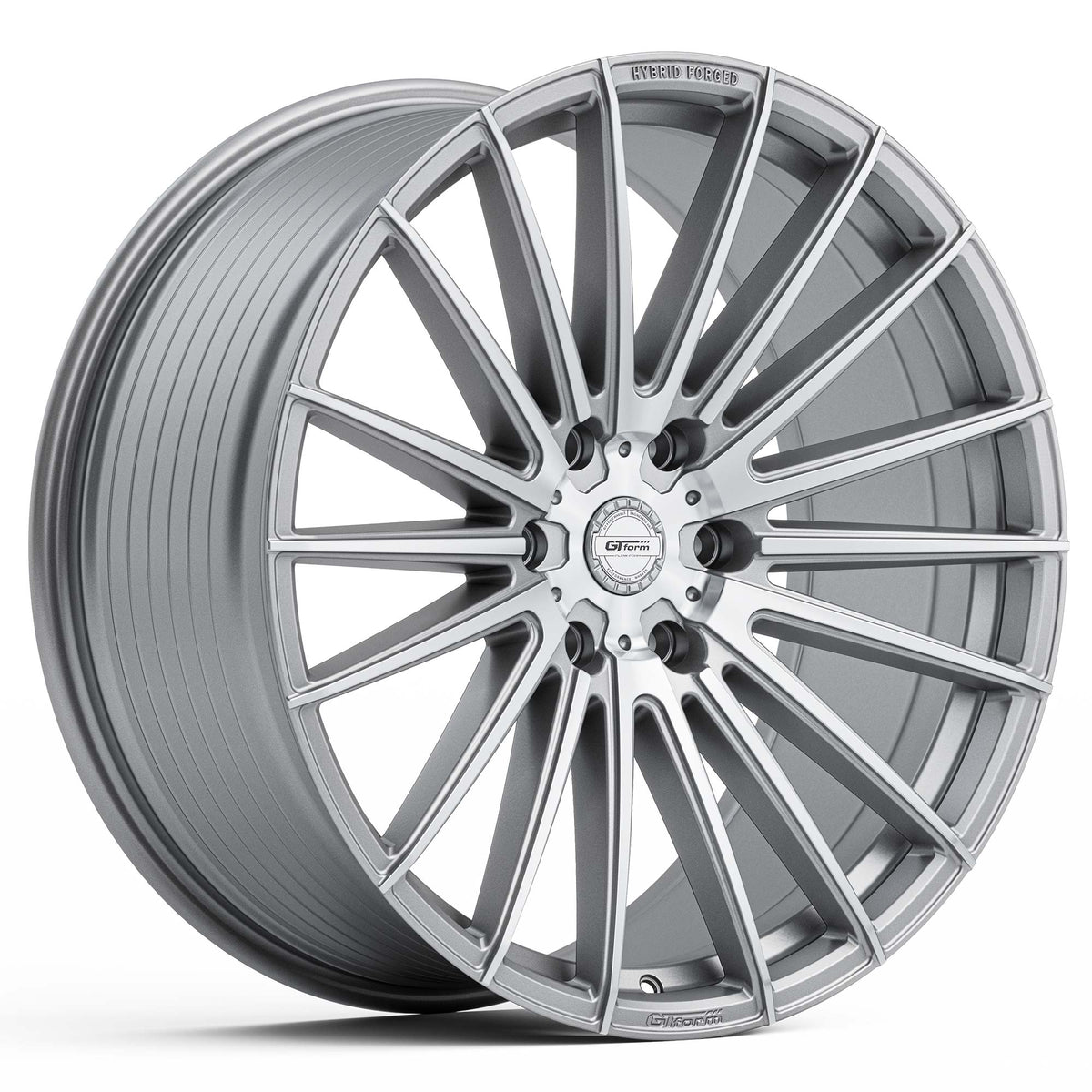 GT Form GFS8 Silver Machined Face Wheels