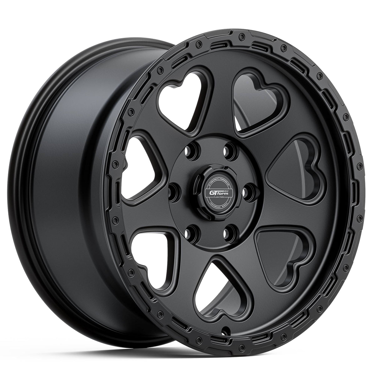 GT Form Hearts SUV Satin Black Wheels