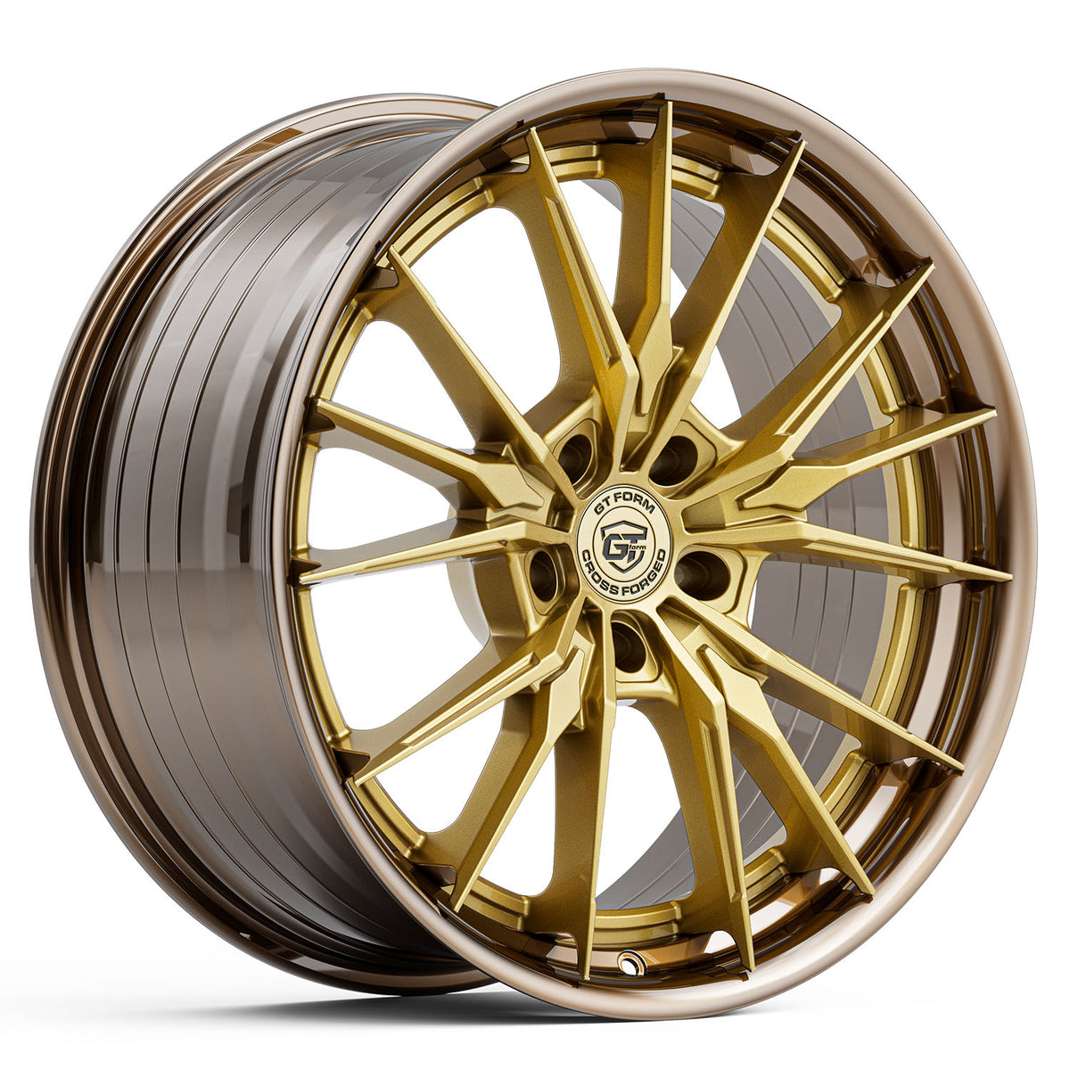 GT Form Sereno Royal Gold With Machined Bronze Lip Wheels